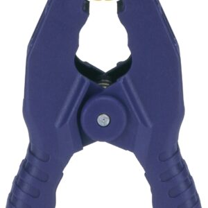 Irwin 58100 Spring Clamp, 1 in Clamping, Resin, Blue/Yellow