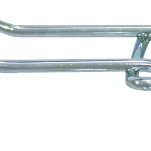 Crawford 18444 Series Peg Hook, 4 in Projection, 5 in L x 2 in W x 1-1/4 in H Dimensions, Silver, Chrome