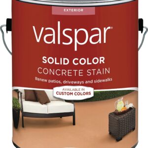 Valspar 024.1082324.007 Solid Concrete Stain, Low Gloss, Liquid, 1 gal
