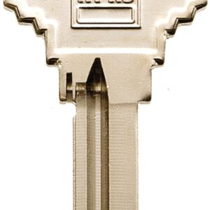 Hy-Ko 11010SC19 Key Blank, Brass, Nickel, For: Schlage Cabinet, House Locks and Padlocks, SC19 Key Number