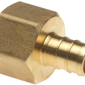 Apollo APXFA1212 Pipe Adapter, 1/2 in, PEX x FPT, Brass, 200 psi Pressure, 48/CT