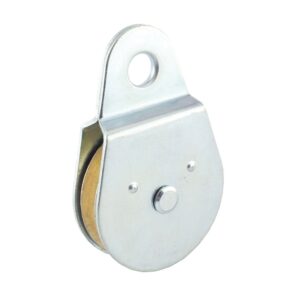 Baron 0171ZD-1-1/2 Pulley Block, Single Swivel Eye, 1-1/2 in Rope, 420 lb Working Load, Zinc