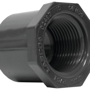 Lasco 838130BC Reducing Bushing, 1 x 1/2 in, Spigot x FIP, PVC, SCH 80 Schedule