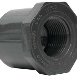 Lasco 838167BC Reducing Bushing, 1-1/4 x 3/4 in, Spigot x Female, PVC, SCH 80 Schedule