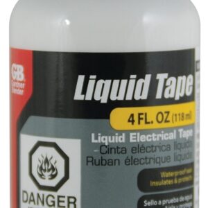 Gardner Bender LTW-400 Liquid Electrical Tape, Liquid, White, 4 oz Bottle