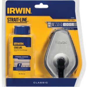 Irwin Strait-Line IWHT48441BC Chalk Reel, 100 ft L Line, 1:1 Gear Ratio