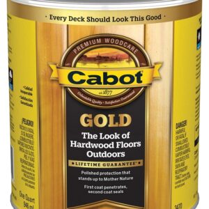 Cabot 140.0003470.005 Wood Conditioning Stain, Sun Drenched Oak, Gold, Liquid, 1 qt