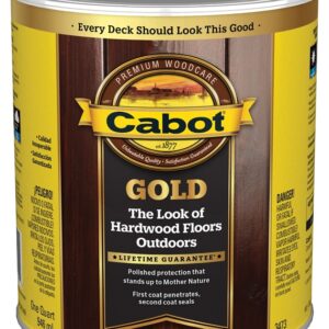 Cabot 140.0003473.005 Wood Conditioning Stain, Gold Satin, Liquid, Moonlit Mahogany, 1 qt, Can