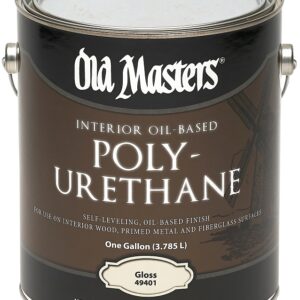 Old Masters 49401 Polyurethane, Gloss, Liquid, Clear, 1 gal, Can