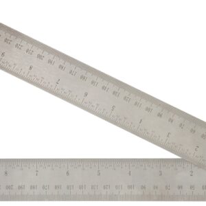 Johnson 1888-1100 Angle Locator and Ruler, Functions: Metric, SAE, 0 to 360 deg, Digital, LCD Display, Stainless Steel