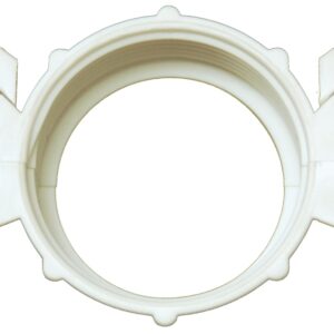 Plumb Pak PP9255SPLT Split Wing Nut, Plastic, White, For: Existing Brass, Existing Plastic, Kitchen and Bath Fixtures