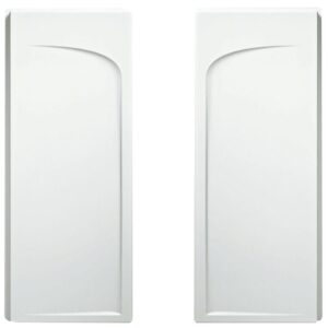 Sterling Ensemble 72175100-0 Shower End Wall Set, 71-1/4 in L, 30 in W, Vikrell, High-Gloss, Alcove Installation, White