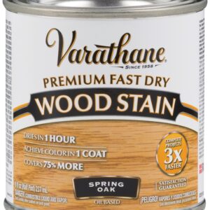 Varathane 262023 Wood Stain, Spring Oak, Liquid, 0.5 pt, Can