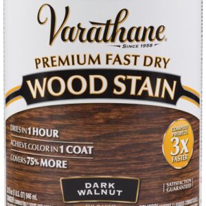 Varathane 262006 Wood Stain, Dark Walnut, Liquid, 1 qt, Can