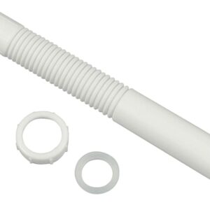 Danco 51068 Tailpiece Pipe Extension, 1-1/2 x 12 in, Slip-Joint, White