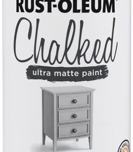 Rust-Oleum 302592 Chalk Spray Paint, Ultra Matte, Aged Gray, 12 oz, Can