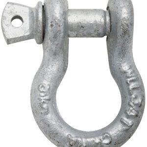 National Hardware 3250BC Series N223-677 Anchor Shackle, 1500 lb Working Load, Galvanized Steel