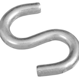 National Hardware N273-441 S-Hook, 3 in, 120 lb Working Load, 0.312 in Dia Wire, Steel, Zinc, 15/16 in Opening Size