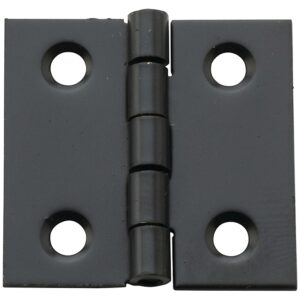 National Hardware N211-019 Decorative Broad Hinge, 1 in H Door Leaf, 1/32 in Thick Door Leaf, Steel, Oil-Rubbed Bronze