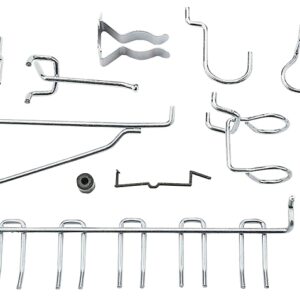 National Hardware N112-062 Series Peg Hook Assortment, 1/8, 1/4 in Opening, Steel, Zinc, 6/PK