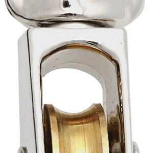 National Hardware N243-576 Pulley, Single Swivel, 3/16 in Rope, 25 lb Working Load, 3/4 in Sheave, Nickel