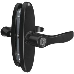 National Hardware V1332 Series N349-381 Door Lever, Zinc, Black