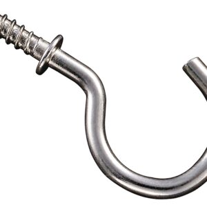 National Hardware N119-730 Cup Hook, Steel, Nickel