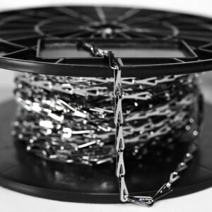 Baron 7220 Sash Chain, #2, 164 ft L, Chrome