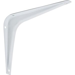 National Hardware 211BC Series N218-885 Shelf Bracket, 100 lb, 6 in L, Steel, White