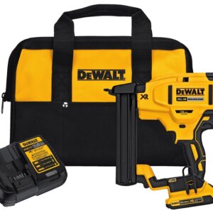 DEWALT DCN681D1 Stapler Kit, Battery Included, 20 V, 2 Ah, 1/4 in W Crown, 1/2 to 1-1/2 in L Leg, Narrow Crown Staple