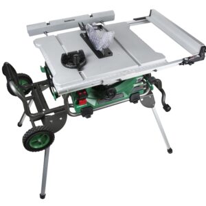 Metabo HPT C10RJSM Table Saw, 120 VAC, 15 A, 10 in Dia Blade, 5/8 in Arbor, 35 in Rip Capacity Right