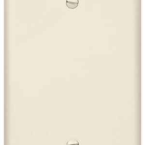 Eaton Wiring Devices PJ13LA Blank Wallplate, 4.87 in L, 3.13 in W, 0.08 in Thick, 1 -Gang, Polycarbonate