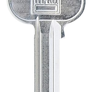 Hy-Ko 11010RU101 Key Blank, Brass, Nickel-Plated, For: Corbin/Russwin RU101 Locks