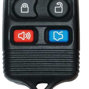Hy-Ko 19FORD800S Key Fob Shell, For: Ford Vehicle Remote, 4-Button, Plastic, Black