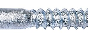 Midwest Fastener 05596 Lag Screw, 1/2-6 Thread, 4 in OAL, 2 Grade, Galvanized Steel, SAE Measuring
