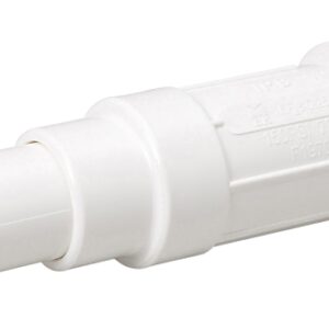 B & K 160-505HC Repair Pipe Coupling, 1 in, PVC, White, SCH 40 Schedule, 160 psi Pressure