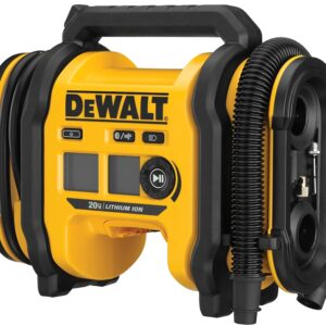 DEWALT DCC020IB Air Inflator, 110 VAC, 3 to 160 psi Pressure, Black/Yellow
