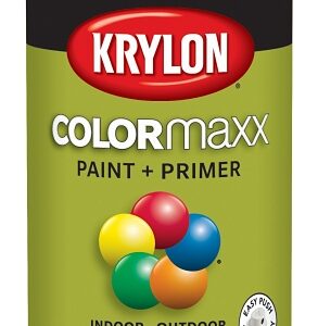 Krylon K05525007 Enamel Spray Paint, 12 oz Can, 25 sq-ft Coverage Area, Solvent Base, Gloss, Ivy Leaf