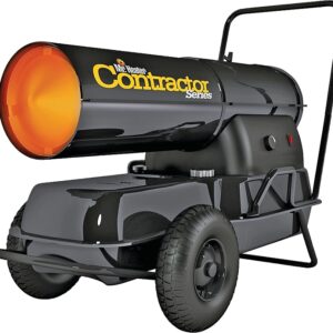 Mr. Heater F270320 Forced Air Heater, 8.5 gal Fuel Tank, Kerosene, 140,000 Btu, 3125 sq-ft Heating Area