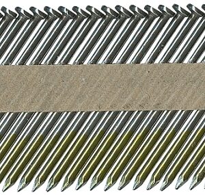 ProFIT 0600270 Series Framing Nail, Paper Tape Collation, 3 in L, 10-1/4 Gauge, Steel, Bright, Round Head, Smooth Shank