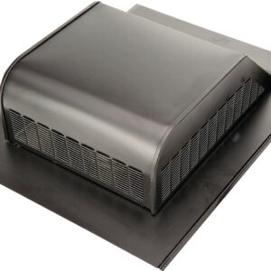 Lomanco LomanCool 750GSB Static Roof Vent, 16 in OAW, 50 sq-in Net Free Ventilating Area, Steel, Black, Galvanized