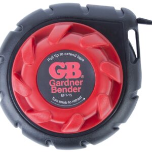 Gardner Bender Mini Cable Snake EFT-15 Fish Tape, 0.025 in Tape, 15 ft L Tape, Steel Tape, Red Case