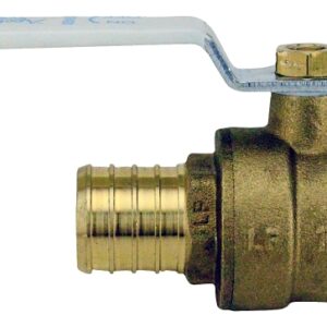 Apollo APXV11 Ball Valve, 1 in Connection, Barb, 200 psi Pressure, Brass Body