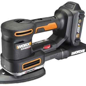 Worx WX820L 5-in-1 Multi-Sander, Battery Included, 20 V