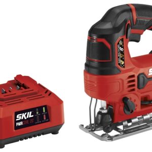 Skil JS820302 Orbital Jig Saw, Battery Included, 20 V, 2 Ah, 7/8 in L Stroke