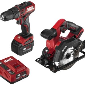 SKIL CB742701 Combination Kit, Battery Included, 12 V, Tools Included: Circular Saw, Drill/Driver