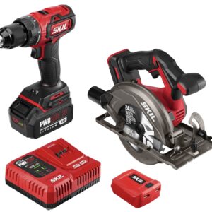 SKIL CB7475-1A Combination Kit, Battery Included, 20 V, Tools Included: Drill/Driver, Circular Saw