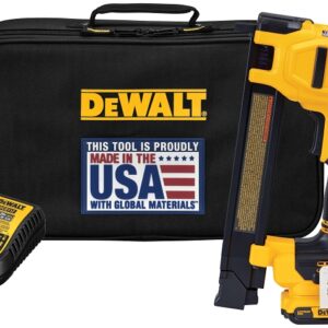 DEWALT DCN701D1 Cable Stapler Kit, Battery Included, 20 V, 2 Ah, 1 in W Crown