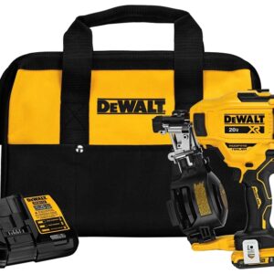 DEWALT DCN45RND1 Roofing Nailer Kit, Battery Included, 20 V, 2 Ah, 120 Magazine