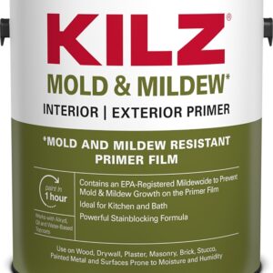 Kilz L204611 Primer, 300 to 400 sq-ft/gal Coverage Area, 1 gal